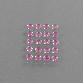  ct natürliche rosafarbener Saphir-Edelsteine, Rundschliff, Transparent