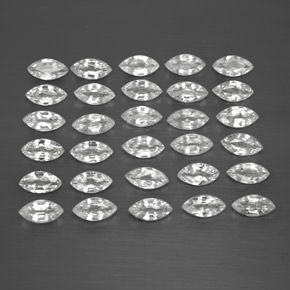  ct natürliche weißer Saphir-Edelsteine, Marquise, VVS-VS