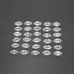 ct natürliche weißer Saphir-Edelsteine, Marquise, VVS-VS