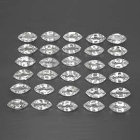  ct natürliche weißer Saphir-Edelsteine, Marquise, VVS-VS
