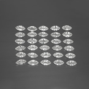  ct natürliche weißer Saphir-Edelsteine, Marquise, VVS-VS