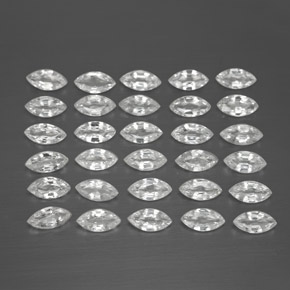  ct natürliche weißer Saphir-Edelsteine, Marquise, VVS-VS