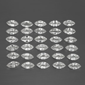  ct natürliche weißer Saphir-Edelsteine, Marquise, VVS-VS