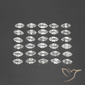 5.08 ct natürliche Klares Weiß Saphir-Edelsteine, Marquise, VVS-VS