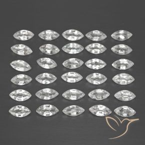 5.08 ct natürliche Klares Weiß Saphir-Edelsteine, Marquise, VVS-VS