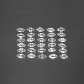  ct natürliche weißer Saphir-Edelsteine, Marquise, VVS-VS