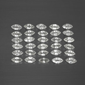  ct natürliche weißer Saphir-Edelsteine, Marquise, VVS-VS
