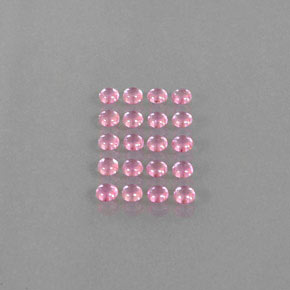  ct natürliche rosafarbener Saphir-Edelsteine, Rundschliff, Transparent