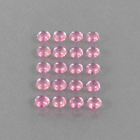  ct natürliche rosafarbener Saphir-Edelsteine, Rundschliff, Transparent