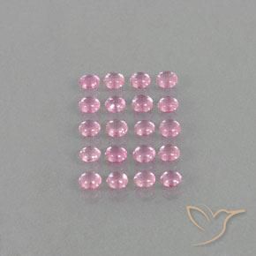 3.17ctw Natürlicher Sehr helles Rosa Saphir, Runden, Transparent