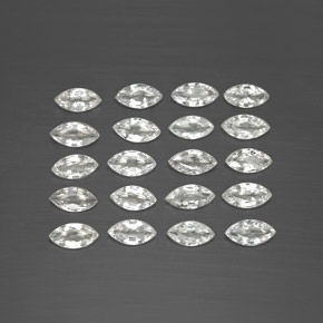  ct natürliche weißer Saphir-Edelsteine, Marquise, VVS-VS