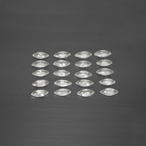  ct natürliche weißer Saphir-Edelsteine, Marquise, VVS-VS