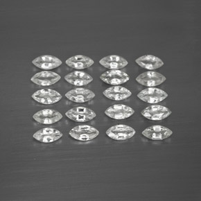  ct natürliche weißer Saphir-Edelsteine, Marquise, VVS-VS