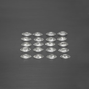  ct natürliche weißer Saphir-Edelsteine, Marquise, VVS-VS