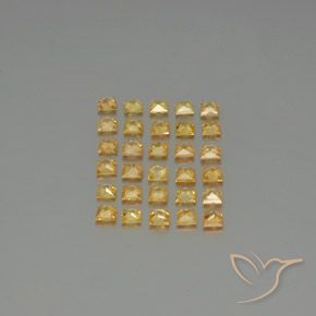 3.23 ct natürliche Golden Saphir-Edelsteine, Quadrat, VVS-VS