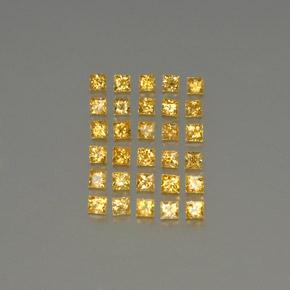 3,56 ct natürliche gelber Saphir-Edelsteine, Quadrat, VVS-VS