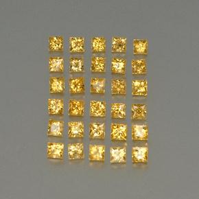 3,56 ct natürliche gelber Saphir-Edelsteine, Quadrat, VVS-VS