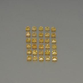 3,56 ct natürliche gelber Saphir-Edelsteine, Quadrat, VVS-VS