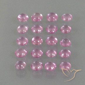 3,30 ct natürliche rosafarbener Saphir-Edelsteine, Rundschliff, Transparent
