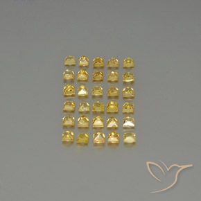 3,51 ct natürliche gelber Saphir-Edelsteine, Quadrat, VVS-VS