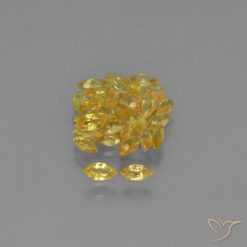 2.83ctw Natürlicher Gelb Saphir, Marquise, VVS-VS