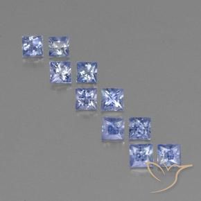 2,51 ct natürliche blauer Saphir-Edelsteine, Quadrat, VVS-VS
