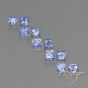 2,56 ct natürliche blauer Saphir-Edelsteine, Quadrat, VS