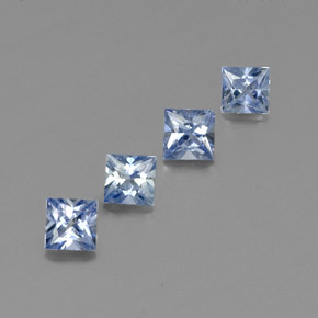  ct natürliche blauer Saphir-Edelsteine, Quadrat, VS