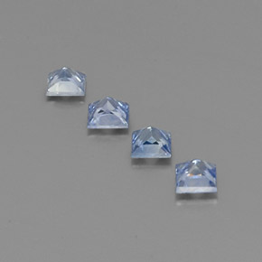  ct natürliche blauer Saphir-Edelsteine, Quadrat, VS