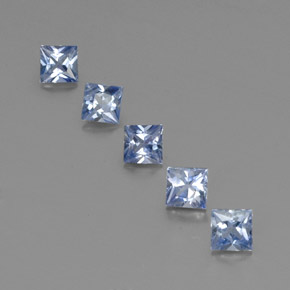  ct natürliche blauer Saphir-Edelsteine, Quadrat, VVS-VS