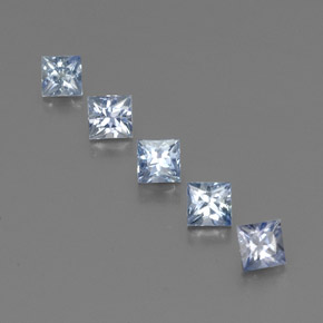  ct natürliche blauer Saphir-Edelsteine, Quadrat, VS