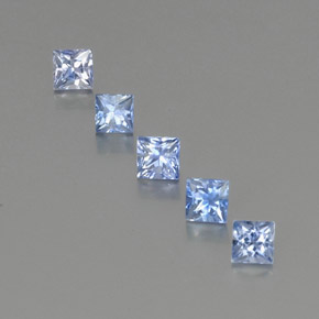  ct natürliche blauer Saphir-Edelsteine, Quadrat, VS