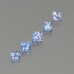  ct natürliche blauer Saphir-Edelsteine, Quadrat, VS