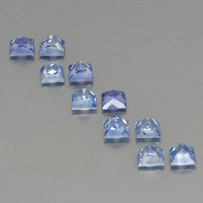  ct natürliche blauer Saphir-Edelsteine, Quadrat, VS