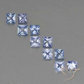 2,64 ct natürliche blauer Saphir-Edelsteine, Quadrat, VS