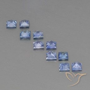 2,64 ct natürliche blauer Saphir-Edelsteine, Quadrat, VS