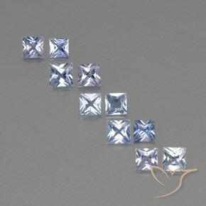 2,16 ct natürliche blauer Saphir-Edelsteine, Quadrat, VVS-VS