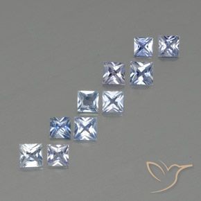 2,16 ct natürliche blauer Saphir-Edelsteine, Quadrat, VVS-VS