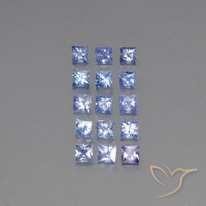 3,56 ct natürliche blauer Saphir-Edelsteine, Quadrat, VS