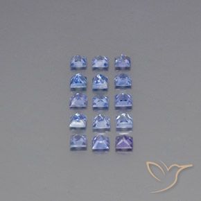 3,56 ct natürliche blauer Saphir-Edelsteine, Quadrat, VS