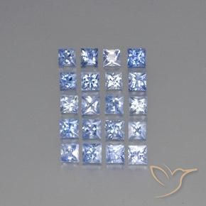 5.59 ct natürliche Pastellblau Saphir-Edelsteine, Quadrat, VS