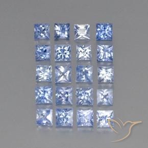 5.59 ct natürliche Pastellblau Saphir-Edelsteine, Quadrat, VS