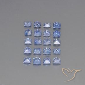 5.59 ct natürliche Pastellblau Saphir-Edelsteine, Quadrat, VS