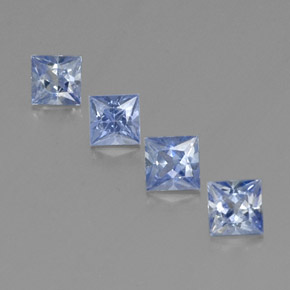  ct natürliche blauer Saphir-Edelsteine, Quadrat, VVS-VS
