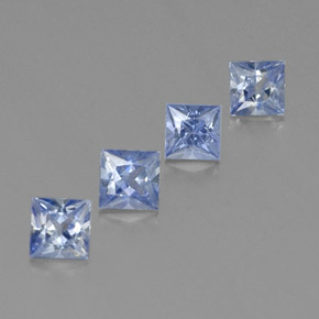  ct natürliche blauer Saphir-Edelsteine, Quadrat, VVS-VS