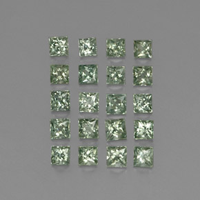  ct natürliche grüner Saphir-Edelsteine, Quadrat, VVS-VS
