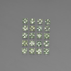 ct natürliche grüner Saphir-Edelsteine, Quadrat, VVS-VS