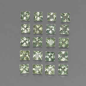  ct natürliche grüner Saphir-Edelsteine, Quadrat, VVS-VS