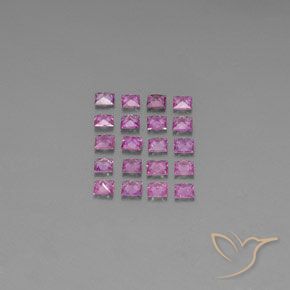 2,59 ct natürliche purpurfarbener Saphir-Edelsteine, Quadrat, VVS-VS