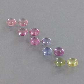 2,69 ct natürliche mehrfarbiger Saphir-Edelsteine, Rundschliff, Transparent